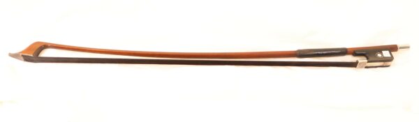 B- 3598 French bass bow branded Emile Dupree