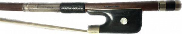 R-3165 1/2 French bass bow branded Steven Reiley - Image 3