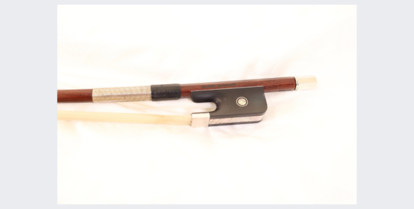 R-5292 French bass bow branded Claude Marchand French
