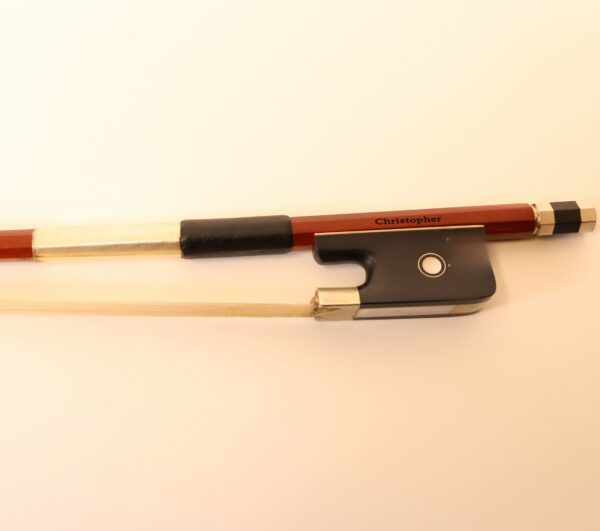 Christopher 1/2 Brazilwood French Bow AS-IS (cracked frog) - Image 2