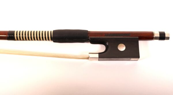 Violin bow branded F.R. Pfretzschner B-5583