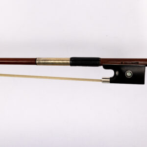 S. Dallman Violin Bow, Massaranduba wood, silver mounted B-5619