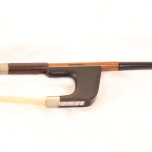 German bass bow branded August Rau
