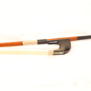 Marco Raposo German bass bow, nickel mounted