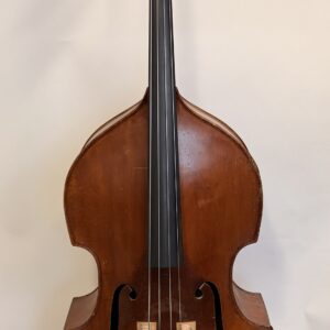 Unlabeled Bass, Repair labels from John Ricker, c.1920-40